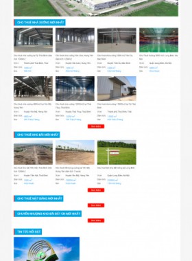 Website cho thuê nhà xưởng